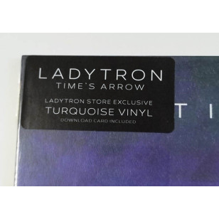 Ladytron ‎- Time's Arrow Turquoise + Signed Print UK Vinyl LP (2023) ***READY TO SHIP from Hong Kong***